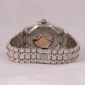 Reloj de Pulsera de Lujo Unisex con Diamantes, Automático, Mecánico, con Moissanita, para Hombre y Mujer, Venta al Por Mayor - Product Image 4
