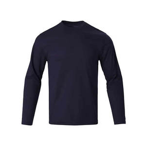 T-shirt à manches longues pour homme, 100 % coton, haute qualité, coupe ample ou ajustée, couleurs personnalisées. - Product Image 3