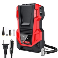 Portable Car Tire Inflator Air Compressor 150PSI Digital Pump with Automatic Stop Function and Carry Case