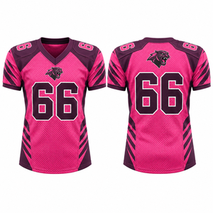 เสื้อฟุตบอลอเมริกันแบบมีช่องระบายอากาศ เย็บอย่างทนทาน วัสดุยืดหยุ่น เหมาะสำหรับกีฬาโรงเรียน สนามกีฬา ประสิทธิภาพสูง สำหรับส่งออก - Product Image 2