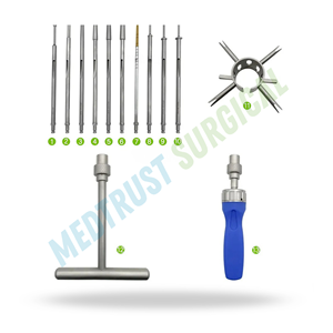 Juego de Instrumentos para Instalación de Tornillos de Articulación, Kit Quirúrgico Ortopédico Manual de Acero Inoxidable con Expansor de Ligamentos - Product Image 2