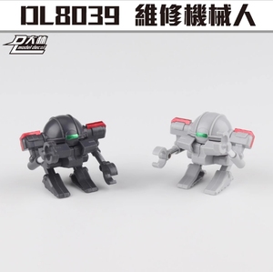 Accessoire de robot d'entretien Mecha à l'échelle 1/64, figurine de diorama de science-fiction Gundam Hangar Service Droid - Product Image 1
