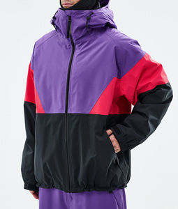Dernière veste de ski/snowboard 2026 rouge, violette et noire avec panneaux personnalisés – Imperméable, respirante, coupe-vent – Fournisseur de vêtements de ski d'hiver - Product Image 4
