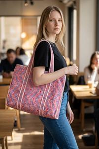 Unique Design Handmade Cotton Tote <b>Bag</b> Reusable Shopping Gift <b>Bag</b> for Travel <b>Beach</b> and Everyday Use Available For Sale - Product Image 3