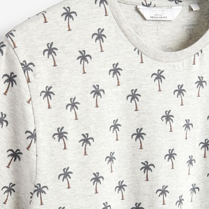 T-shirts noirs pour hommes en coton 100% de style urbain, col rond, manches courtes, avec logo imprimé numériquement sur le devant, personnalisables, haute qualité, vente en gros - Product Image 5