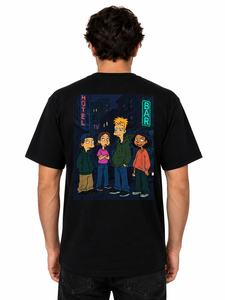 Camisetas Gráficas de Corte Regular Personalizadas, 100% Algodón, Estilo Urbano, con Estampados Delanteros y Traseros, Transpirables, para la Moda Urbana Moderna - Product Image 1