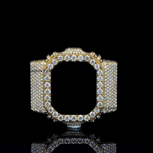 Luxury <b>Iced</b> <b>Out</b> <b>Watch</b> Case Cover Hip Hop Micro Pave moissanite Diamond <b>Watch</b> Bezel Stainless Steel Custom <b>Watch</b> Case Jewelry - Product Image 3