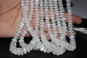ลูกปัดพลอยธรรมชาติสีรุ้งทรงกลมเรียบ - Product Image 2