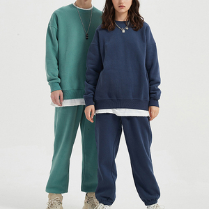 ชุดวอร์มมีฮู้ดผ้าฟลีซแบบสวมใส่สบายสำหรับฤดูหนาว ไซส์ใหญ่พิเศษ พร้อมโลโก้สั่งทำได้ สำหรับผู้หญิงและผู้ชาย - Product Image 4