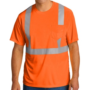 Camiseta de seguridad personalizada de alta visibilidad Diseño ligero y duradero para ropa de trabajo de construcción - Product Image 1