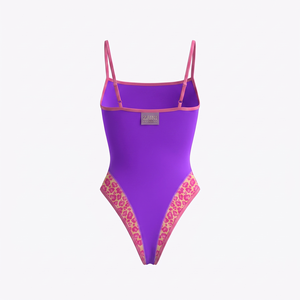 Nouveau bikini taille haute deux pièces avec boutons sur le devant, logo, antibactérien, style européen et américain, sexy, couleur unie, sans bretelles - Product Image 2
