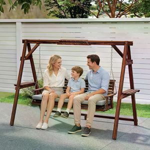 Sedia a dondolo singola contemporanea da esterno per patio, sedia a uovo sospesa di design per uso interno, per soggiorno e camera da letto, in metallo e poliestere - Product Image 5