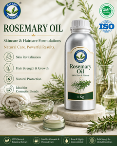 ISO Certified <b>Rosemary</b> Essential <b>Oil</b> Natural <b>Pure</b> Rosmarinus Officinalis Herbal <b>Oil</b>- For Skincare & Hair Growth - B2B From India - Product Image 5