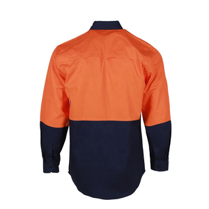 Vêtements de travail de sécurité en coton haute visibilité, vêtements réfléchissants, chemise de travail haute visibilité, vente en gros - Product Image 5