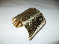 Bracelet Kada ouvrable en laiton fait main, or rose, style Rajwadi Kundan, bijoux de fête islamiques, antique et intemporel, vente en gros