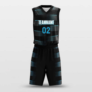 Conjuntos de Uniformes de Baloncesto Unisex de Poliéster Ligero y Transpirable, sin Mangas, Cuello en V, Cintura Elástica, Nombre del Equipo Personalizado - Product Image 3