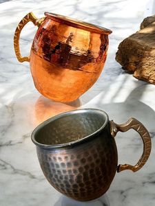 Custom Printed Copper Mule <b>Mug</b> Packaging <b>Box</b> With Embossed Foil Logo And Strong Cardboard Construction For Export Packaging - Product Image 1