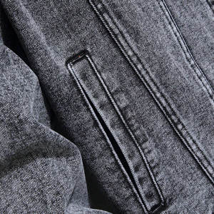 Blouson en jean pour homme style urbain, design vintage et formel, vêtement d'extérieur d'hiver, haute qualité, respirant, style camionneur, vente chaude - Product Image 4