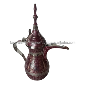 Della Classique Designer Style Arabe Pot À Café En Métal Logo Personnalisé Verre En Laiton Verres Maison Style Classique Thé Bouilloire - Product Image 2