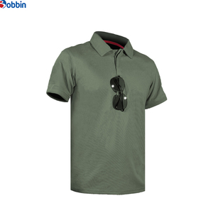 Chemises pour hommes respirantes en différentes couleurs, broderie personnalisée, design à séchage rapide, polyester/coton, solides, de haute qualité, pour le sport - Product Image 3