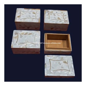 Luxurious Black Shinning MDF Material Bone Inlay Mother Of Pearl <b>Boxes</b> For Jewelry Gifts <b>Boxes</b> And Festival Purpose - Product Image 2