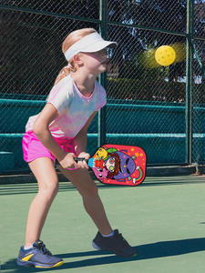 Pala de Pickleball Infantil con Diseño de Perro de Dibujos Animados, Ligera, para Adolescentes, Niños, Principiantes, Entrenamiento Deportivo, Entretenimiento, Diseño Moderno - Product Image 5