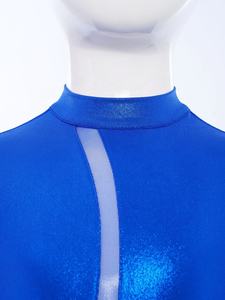 Traje de Gimnasia para Niñas de 6 a 16 Años, Mono Metálico para Actuaciones en Escenario, Leotardo de Cuerpo Entero para Espectáculos, Competiciones, Danza Jazz - Product Image 3