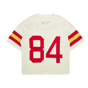 Classic Retro American Football Jersey Vintage Style Athletic Sportswear Breathable Mesh Fabric 100% <b>Polyester</b> V-Neck Adjustable - Product Image 2