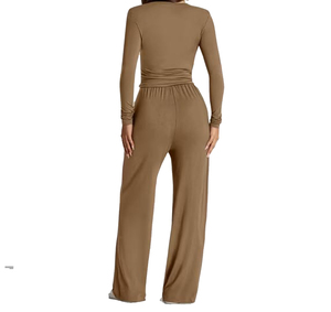 Survêtements pour femmes, design personnalisé, 100% coton, haute qualité, respirant, séchage rapide, ensembles de vêtements de rue personnalisables - Product Image 2