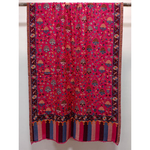 Merino <b>Wool</b> Heavy Kani Stoles-Floral Pattern Lightweight & Anti-Bacterial Daily Life Use All Seasons - Product Image 1