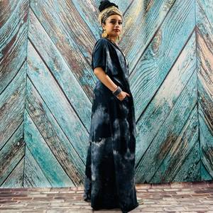 Dernier design, taille unique, kimono bandeau avec ceinture, coupe haute, en tissu rayonne, motif tie-dye fait main, robe pour femme - Product Image 6