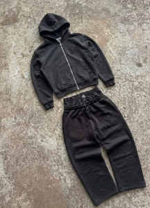 GENERSA SPORTS Conjunto Deportivo Unisex de Invierno Personalizable con Capucha Morada, Transpirable, 100% Algodón, Forro Polar Ligero, Estilo Urbano, 2 en 1 - Product Image 6