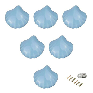 Cabinet <b>Handles</b> Dresser Knobs Drawer <b>Pulls</b> for Kid's Room <b>Door</b> <b>Handles</b> Cupboard Knobs Lovely Shell <b>Door</b> Metal Knobs - Product Image 1