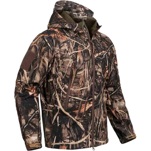 Unisex Soft <b>Shell</b> Waterproof Winter Hunting Jacket Lightweight Warm Hiking Full Sleeve Outdoor Front Logo Polyester Lining - Product Image 1