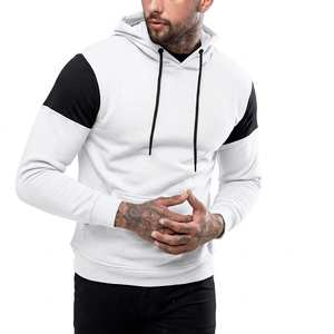 Sudadera con Capucha para Hombre, Diseño Color Block, Manga Raglán, Corte Ajustado, Informal, Tejido de Poliéster y Algodón, para Otoño - Product Image 4