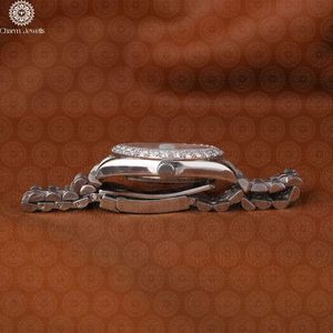 Charm Jewells Men's Stainless Steel <b>Watch</b> <b>Case</b> Analog Mechanical Folding Clasp 20mm Band 11mm Thickness 10 bar Water Resistant - Product Image 4