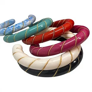 Pulsera de Resina Ecológica con Forma de Búho, Estilo Clásico y Sencillo, para Mujer, Hecha a Mano con Cuentas, Joyería para Fiestas, Día de San Valentín, HF CRAFTS - Product Image 1