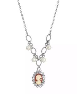 Collana con Ciondolo Cammeo in Resina Corniola |   2028 - Product Image 1