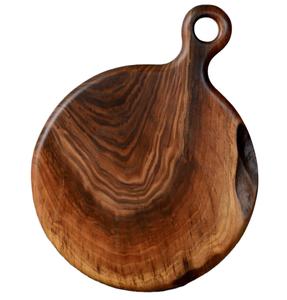 Material de madera de mango redondo Artículos de cocina de alta calidad Hotel y decoración del hogar Tabla de cortar colgante - Product Image 1