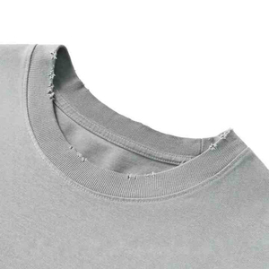 T-shirts vintage délavés surdimensionnés pour hommes, 100 % coton, coupe courte, effet usé, services OEM en gros - Product Image 3