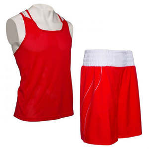 Trajes de Boxeo de 2 Piezas Hechos a Medida con el Último Diseño, Elásticos y Ligeros, Chalecos 100% Poliéster, Pantalones Cortos de Cintura Alta para Lucha y Kickboxing - Product Image 2