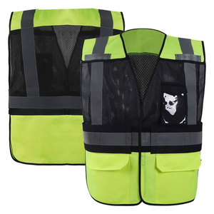 Gilets de sécurité réfléchissants pour la construction, vêtements de travail haute visibilité, gilets de sécurité routière pour la nuit - Product Image 6