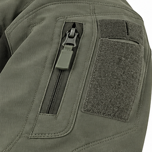 Veste softshell pour homme sur mesure, tissu extensible en polyester et élasthanne, vêtements de sport d'extérieur, veste à fermeture éclair intégrale, fournisseur OEM - Product Image 5