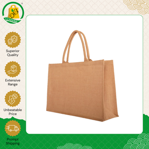 Indian Supplier Selling High Quality Reusable Waterproof Jute Tote Grocery <b>Bag</b> <b>Foldable</b> Geometric Promotional Shopping Tote <b>Bags</b> - Product Image 5