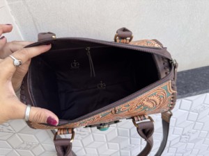 2026 Wholesale Hand Tooled Carving Leather Speedy Handbag Gypsy <b>Boho</b> Shoulder Custom Handmade Western Stylish Multi Uses <b>Bags</b> - Product Image 6
