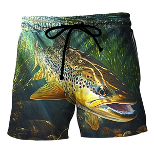 Divertidos Shorts de Playa con Estampado de Pollo Kung Fu, Moda de Verano para Hombres y Niños, Shorts de Baño Casuales con Estampado 3D de Animales, Talla Grande - Product Image 1