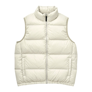 Gilet matelassé oversize noir tendance en toile respirante et écologique pour homme, sans manches, avec fermeture éclair, style streetwear - Product Image 4