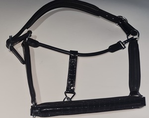 Cabestro de Cuero de Cocodrilo Genuino de Primera Calidad, Estilo Western/Inglés, Duradero/Ajustable/Modernizado, Personalizable AL - Product Image 3