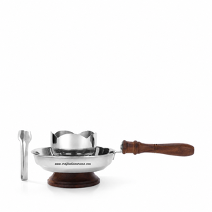 Quemador de incienso artesanal indio con mango de madera y diseño antideslizante, quemador de Mubkhara Bakhur con pinzas - Product Image 4