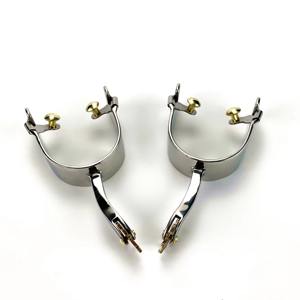 Éperons d'équitation de haute qualité, couleur noire, pour bottes de cowboy, en acier inoxydable, personnalisation acceptée, produits équestres - Product Image 5